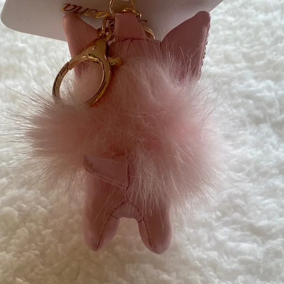 Pink Rhinestone Dog Keychain - Picture 10 of 10